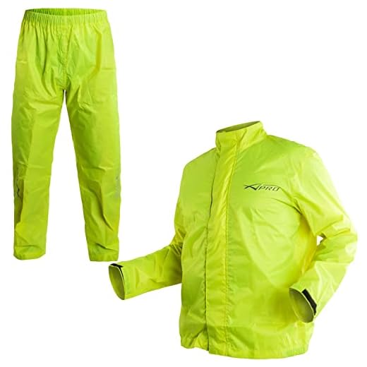 Mono impermeable para moto impermeable y antilluvia pantalones impermeables para scooter Fluo XS