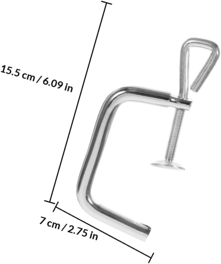 3pcs Metal Handheld Manual Pasta Machine Holder Clips for Dough Roller Machines, Universal Fixing Noodle Maker Accessories, Kitchen Pasta Tools Replacement for Home Use