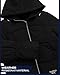 Reebok Womens Puffer Jacket - Insulated Water Resistant Quilted Parka Down Jacket Womens Winter Coats with Faux Fur Lining, Size X-Large, Black
