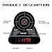 EC VISION Lock N' Load Gun Alarm Clock Target Alarm Clock Creative Clock （Black）