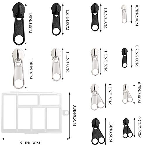 Outee 186 PCS Zipper Replacement Zipper
