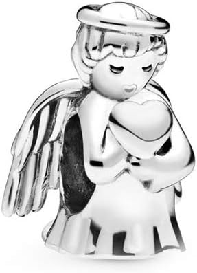 FGT Sterling Silver Fairytale Angel Charm for Bracelets Necklaces Pendants Dangle Beads Gift for Women Girls Mum Granddaughter Daughter Wife Girlfriend Family Sisters Mothers Day Valentine Birthday