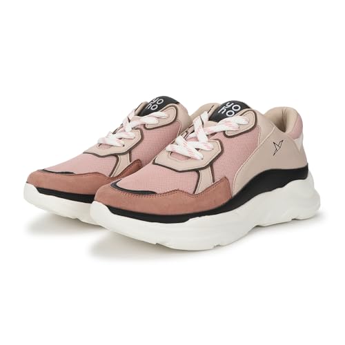 YOHO Chunky Sneakers for Women | Cushioned Insole | Anti-Skid | Casual Shoes Deal