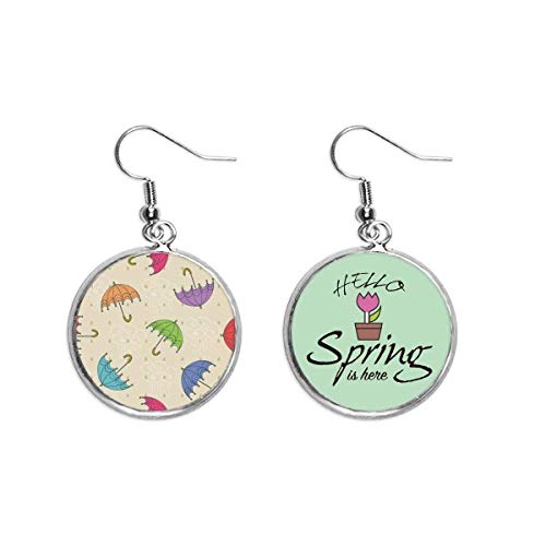 Pendientes originales de paraguas y nube para un look primaveral alegre