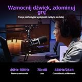 Maono PD200x mikrofon dynamiczny XLR/USB RGB, czarny