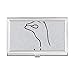 Black Right Personalized Gesture Pattern Business Card Holder Case Pocket Box Wallet