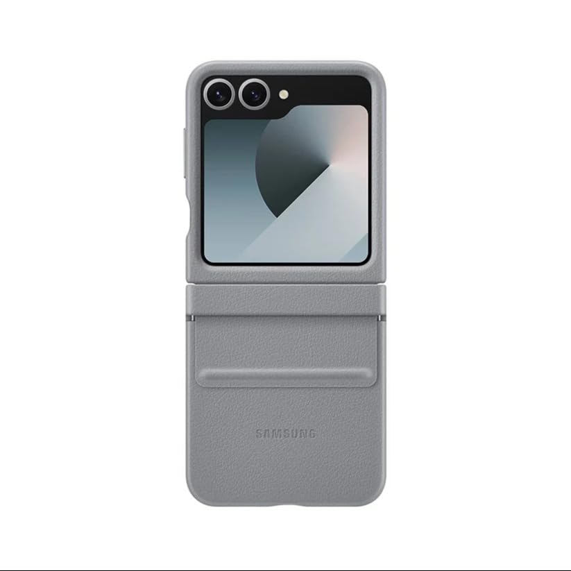 MILLION CASES® Back Cover Case for Samsung Galaxy Z Flip6 Shockproof Protective Faux Leather Folding Case(Grey) (B0DC6SM2RQ) Amazon Price History, Amazon Price Tracker
