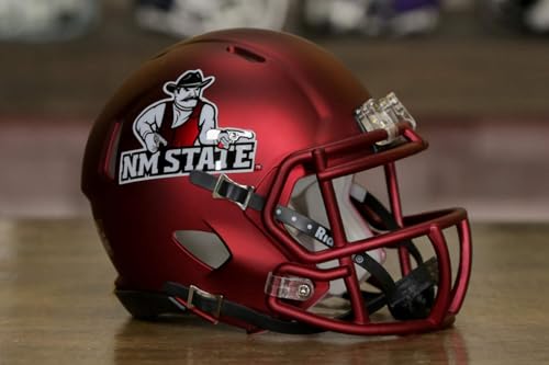 New Mexico State Aggies Speed Mini Helmet - Anodized Maroon