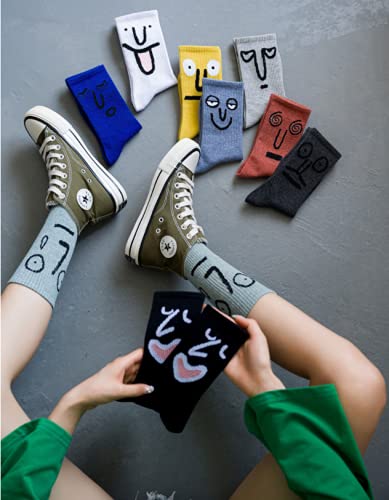 Funny Socks Novelty Cute Cool Colorful Cotton Socks For Women And Men Cozy Gifts,10 Pairs Set #TOP4