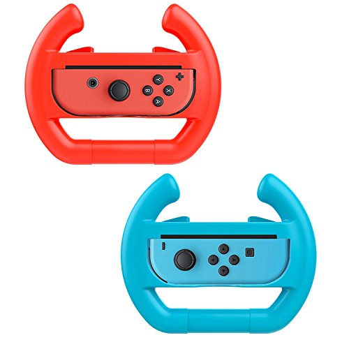 Steering Wheel for Nintendo Switch, [2 Pack] Switch Steering Wheel Controller Handle