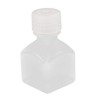 ELECTROPRIME 25ml PP Square Wide Mouth Seal Reagent Bottle Chemical Sample Bottle