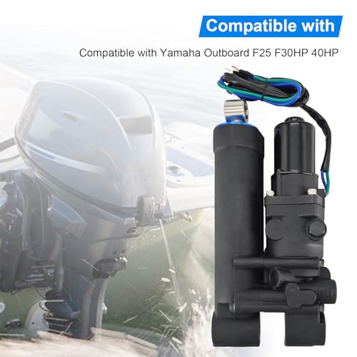 Image of 65W-43800-03-4D Power Tilt Trim Unit Compatible with Yamaha Outboard F25 F30HP 40HP T40-10000000, T4010000000, 67C-43800-00-4D 65W43800024D