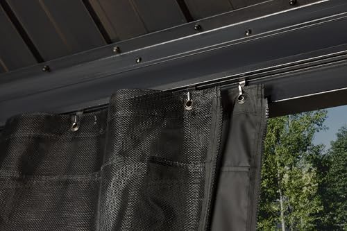 Sojag Accessories Set of 4 10' x 12' Outdoor Gazebo Spun Polyester Curtains for Kiana Shade Structure by Sojag - Image 2