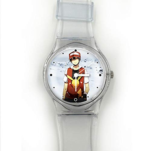 Preisvergleich Produktbild LINJIA Pokemon Uhr Transparente Damen Kunststoffuhr Pokemon Einfache Transparente PVC Uhr