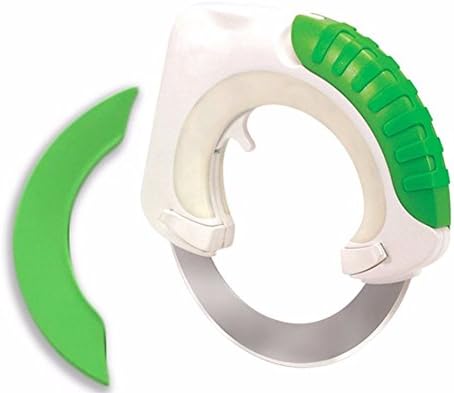 2nd Generation Innovative Pizza Cutter Sharp Multi-Purpose Circular Rolling Knife Blade With Cover. Stainless Steel. Best Way To Cut Pizzas Vegetables And More. (green)