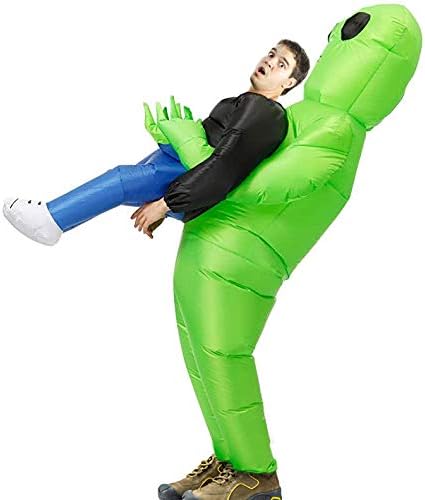Miniatura 2 de MH ZONE - Disfraz inflable de extraterrestre para adultos divertido disfraz de Halloween disfraz de fantasía fantasma adulto Alien Adulto