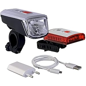 Büchel Vancouver Led-batterijverlichtingsset, StVZO-goedgekeurd, zilver/zwart