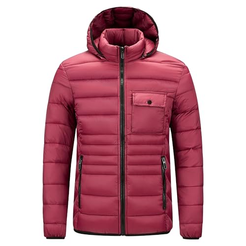 Veste d'hiver homme matelassée idéale pour les sorties en montagne