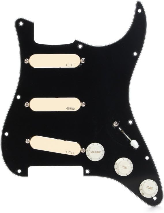 EMG DG20 Total Eclipse Pre-wired Pickguard, Ivory