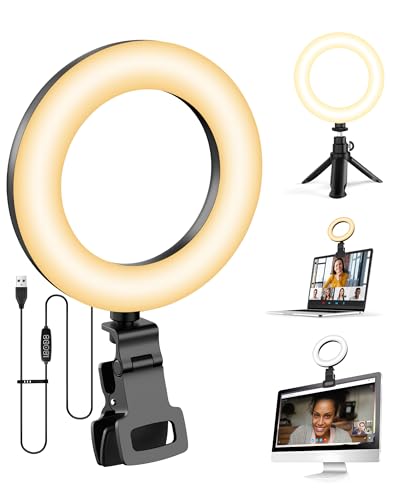 Tobeape Luz de Anel de 5 com Tripé e Clipe