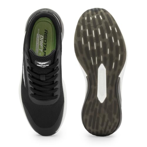 Image of Red Tape ETPU Athleisure Sports Shoes for Men for Active Comfort | Black | 10 UK