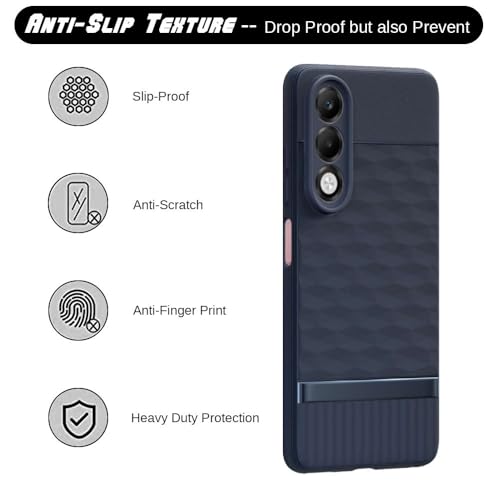 Image of Shockproof Case for Oppo K13x 5G | Full Camera Protection | TPU Flexible Back Cover for Oppo K13x 5G (Steel Blue)