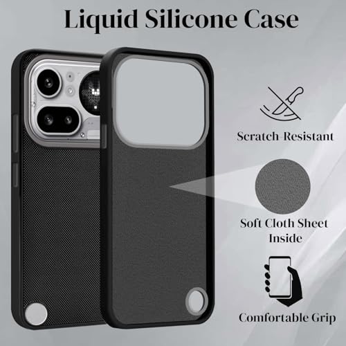 Image of Jkobi Rubberised Back Cover Case for Nothing Phone 4A Pro 5G (Textured Grip Design | Micro-Fiber Cloth Inside | Slim and Light Weight | Soft Touch and Feel)