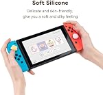 GeekShare Cute Silicone Joy Con Thumb Grip Caps, Joystick Cover Compatible with Switch/OLED/Switch Lite,4PCS - Peach & Star