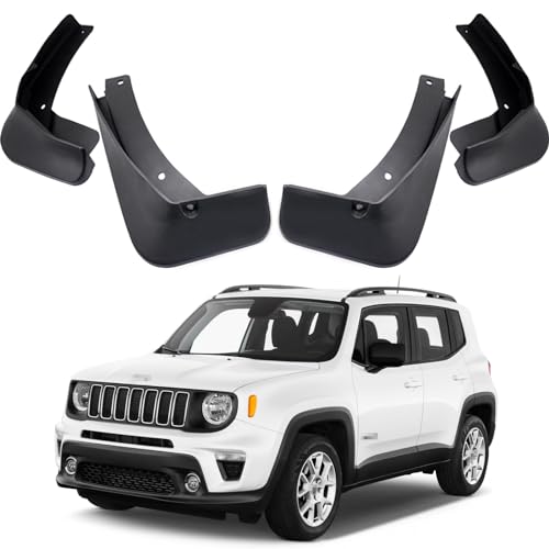 MOERTIFEI Car Mudguard Fender Mud Flaps Splash Guards Compatible with Jeep Renegade 2015-2024 16 17 18 19 20 21 22 23