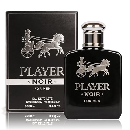 Image of AFLUXE Player Noir Eau de Parfum for Men, Fresh Fruity Woody Cologne with Lavender & Cedarwood Notes, Long Lasting Masculine Fragrance, 3.4 Fl Oz (100ml)
