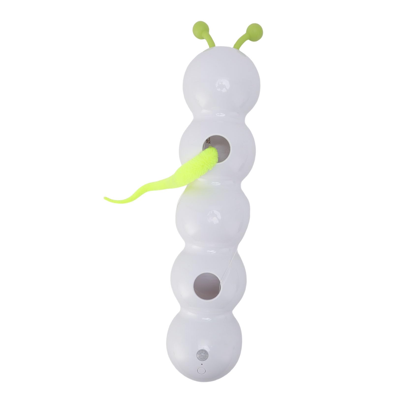 Dpofirs Jouet Interactif électrique pour Chat, Jouet Chenille en Plastique pour Chats avec Fonction Intelligente et Ventouse, pour Animaux de Compagnie Rechargeable par USB