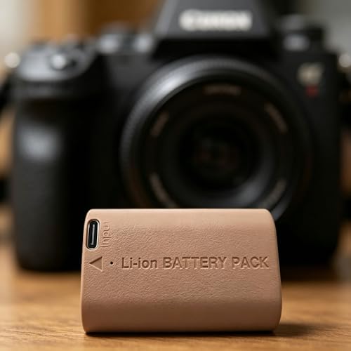 Batería recargable USB C para cámaras réflex digitales serie DSLR 60D 5D4 6