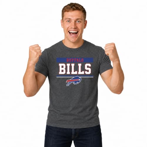 Buffalo Bills Charcoal T-Shirt for Men and Women, L