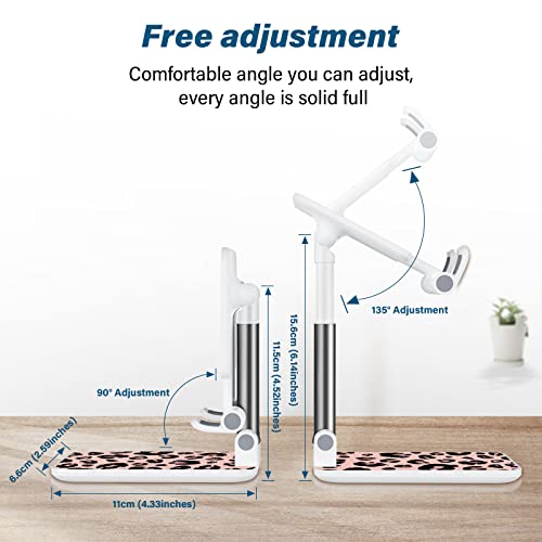 Image of Foldable Phone Stand for Desk,Angle of View Adjustable Cell Phone Stand,Phone Holder for Desk /ipad Stand ,Suitable for iphone, Samsung and Other Smart Phones Desk Accessories Phone Holder