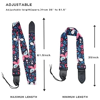 LIUZH Sangle de Guitare bandoulière personnalité bandoulière Hommes et Femmes Disponibles Pick Sangle Boucle - Les Beatles, Paul McCartney, John Lennon, RIngo Starr, George Harrison LIUZH Sangle de Guitare bandoulière personnalité bandoulière Hommes et Femmes Disponibles Pick Sangle Boucle – Image 2