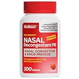 ValuMeds Nasal Decongestant PE Phenylephrine HCl 10mg Tablets (Bulk 300 Count) Non-Drowsy Sinus Pressure Relief & Nasal Congestion Relief, Stuffy Nose Decongestants for Adults | Compare to Sudafed PE