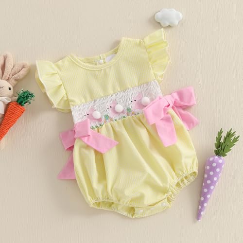 My 1st Baby Girl Halloween Outfit Smocked Baby Girl Clothes Pumpkin Short Sleeve Bubble Romper Winter Bodysuits3