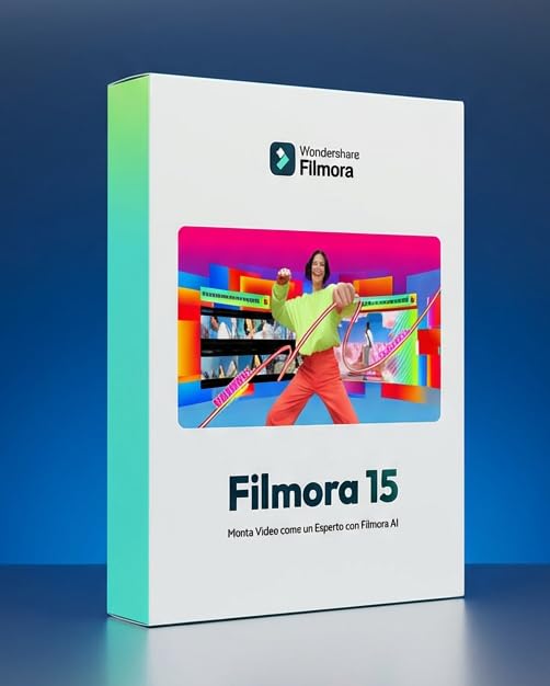 Wondershare Filmora 15 AI-Powered Video Editor|Window OS, Activation Voucher|6 Month 1 PC Subscription|No CD/DVD, Physical Delivery|1000 AI Filmora Credit, Free Upgrades |