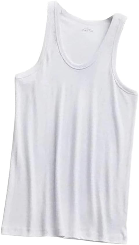 Men Tank Tops Cotton Sleeveless Slim Fit Breathable Gym Running Vest