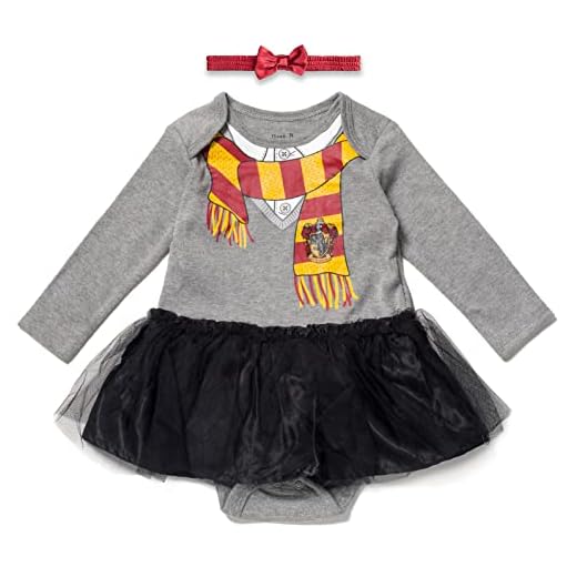 Warner Bros. Harry Potter Hermione Baby Girls Long Sleeve Costume Dress & Headband Set 12 Months