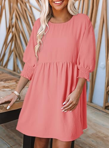 Casual Tunic Dress for Women: Flowy Mini Dress