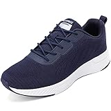 Sixspace Sportschuhe Herren Laufschuhe Turnschuhe Damen Sneaker Atmungsaktiv Sportschuhe Straßenlaufschuhe rutschfest Joggingschuhe Walkingschuhe Freizeitschuhe(Blau,43 EU)