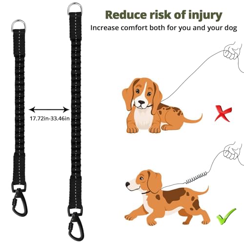 jenico Long Dog Leash 10FT: Heavy Duty Nylon Rope Leashes for Dogs Training with Reflective Threads Bungee and Padded Handle - Dog Lead for Large Small Medium Dogs Outside Walking Hiking by jenico - Image 5