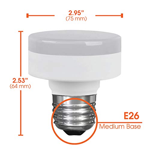 Xtricity Led Closet Puck Light Bulb, Dimmable, Flat Light Bulb 11W (60W Replacement), 800 Lumens, 4000K Cool White, E26 Medium Base, Low Profile Led Light Bulb120V, Ul Listed (6 Pack) #TOP3