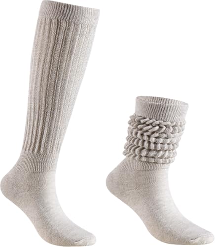 Image of Galsang Women's Slouch Socks, Long Scrunch Knit Casual Socks for Girls, B206
