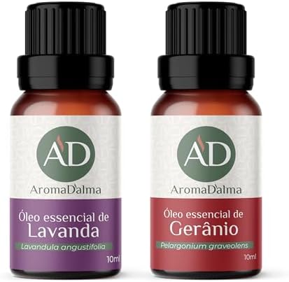 Kit Óleo Essencial Relaxante: Lavanda e Gerânio para Equilibrar a...