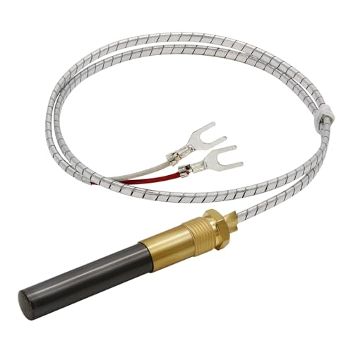 Poagavgs 24\" Thermopile Generates Q313A 750 Millivolt Thermopile Assemblies Replacement for Gas Fryer Fireplace Gas Water Heater