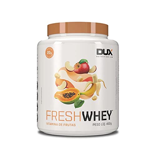 DUX HUMAN HEALTH Fresh Whey Protein 450g Vitamina de Frutas - 21g de Proteína por Porção