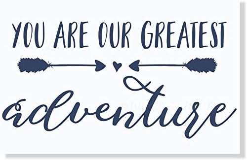 Nursery Our Greatest Adventure Decor Baby Room Wall Art Decal Stickers 23x12-Inch Plum image 5