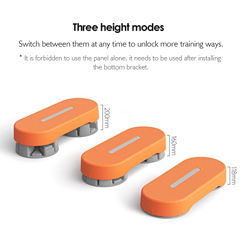 Adjustable Workout Aerobic Stepper Step Platform Trainer,4.6‘’6.3‘’7.9‘’ Levels Height-Adjustable Exercise Step Platform